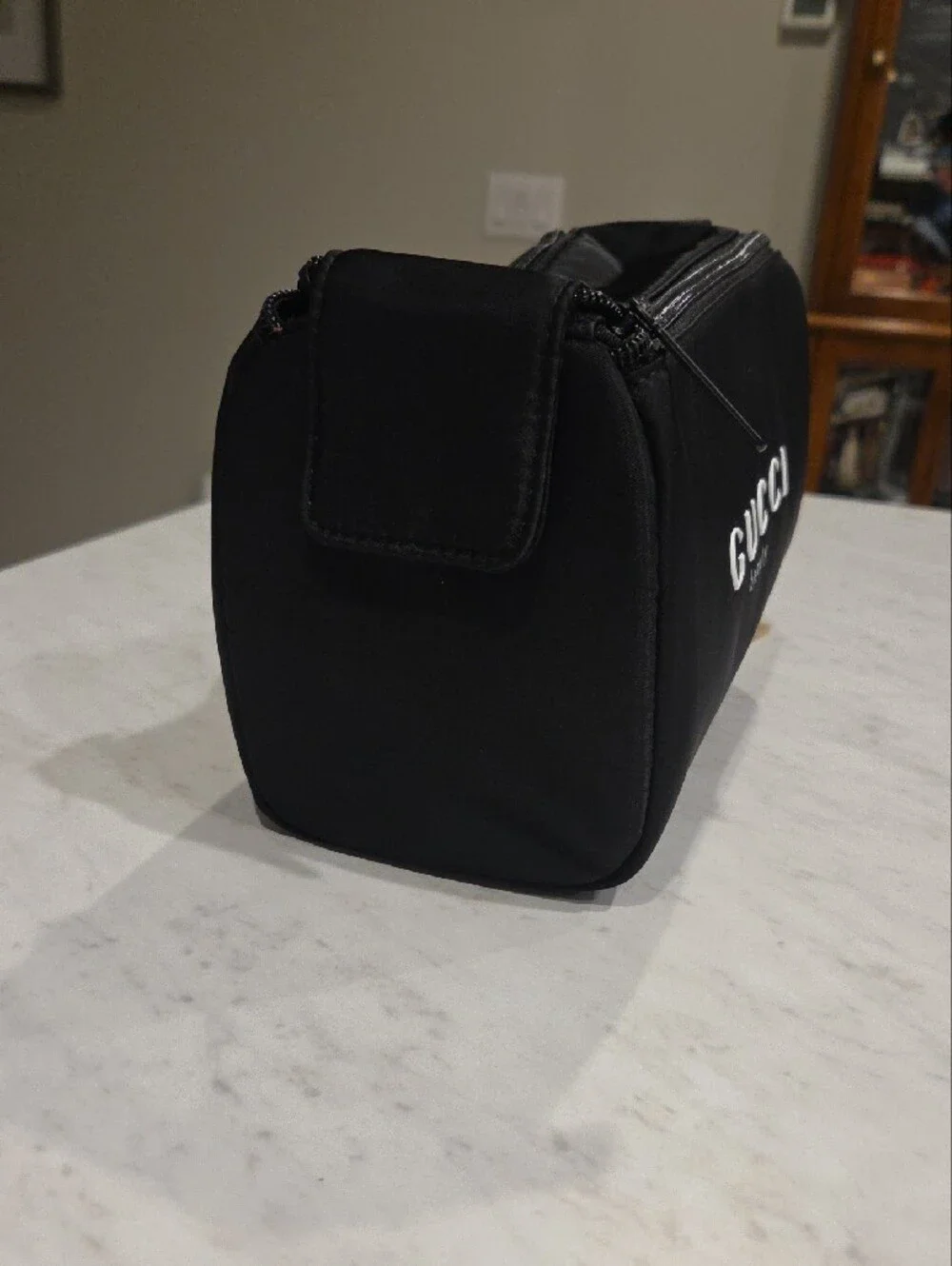 Gucci Black Beauty Zip-Top Toiletry Pouch